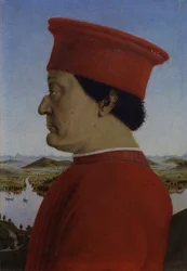 Retratos de los duques de Urbino Federico da Montefeltro y Battista Sforza